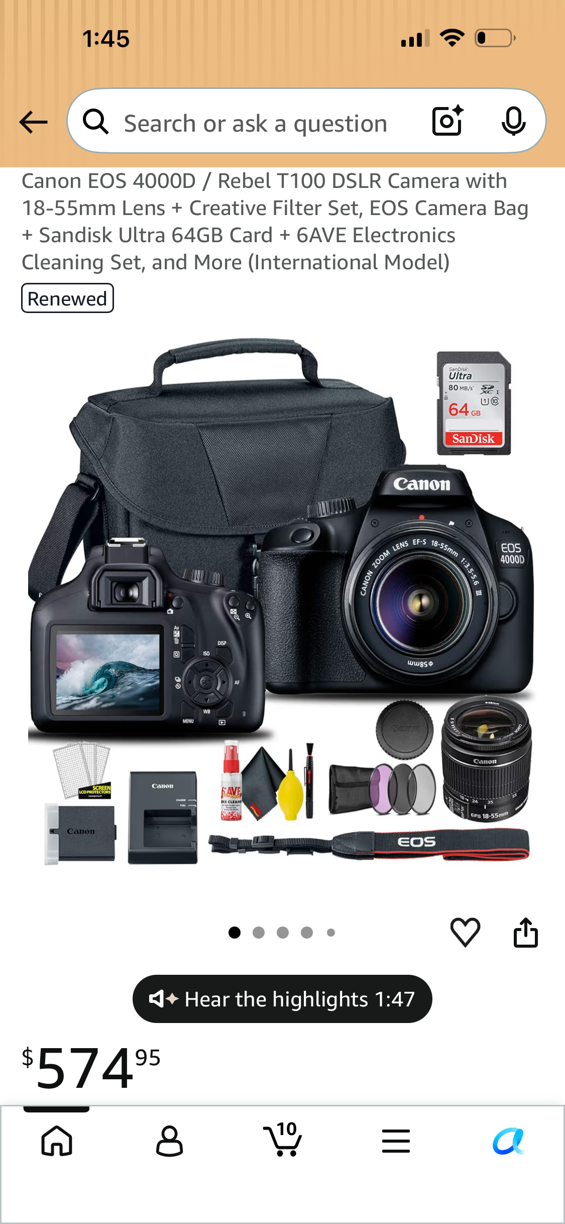Canon Camera and accessories
