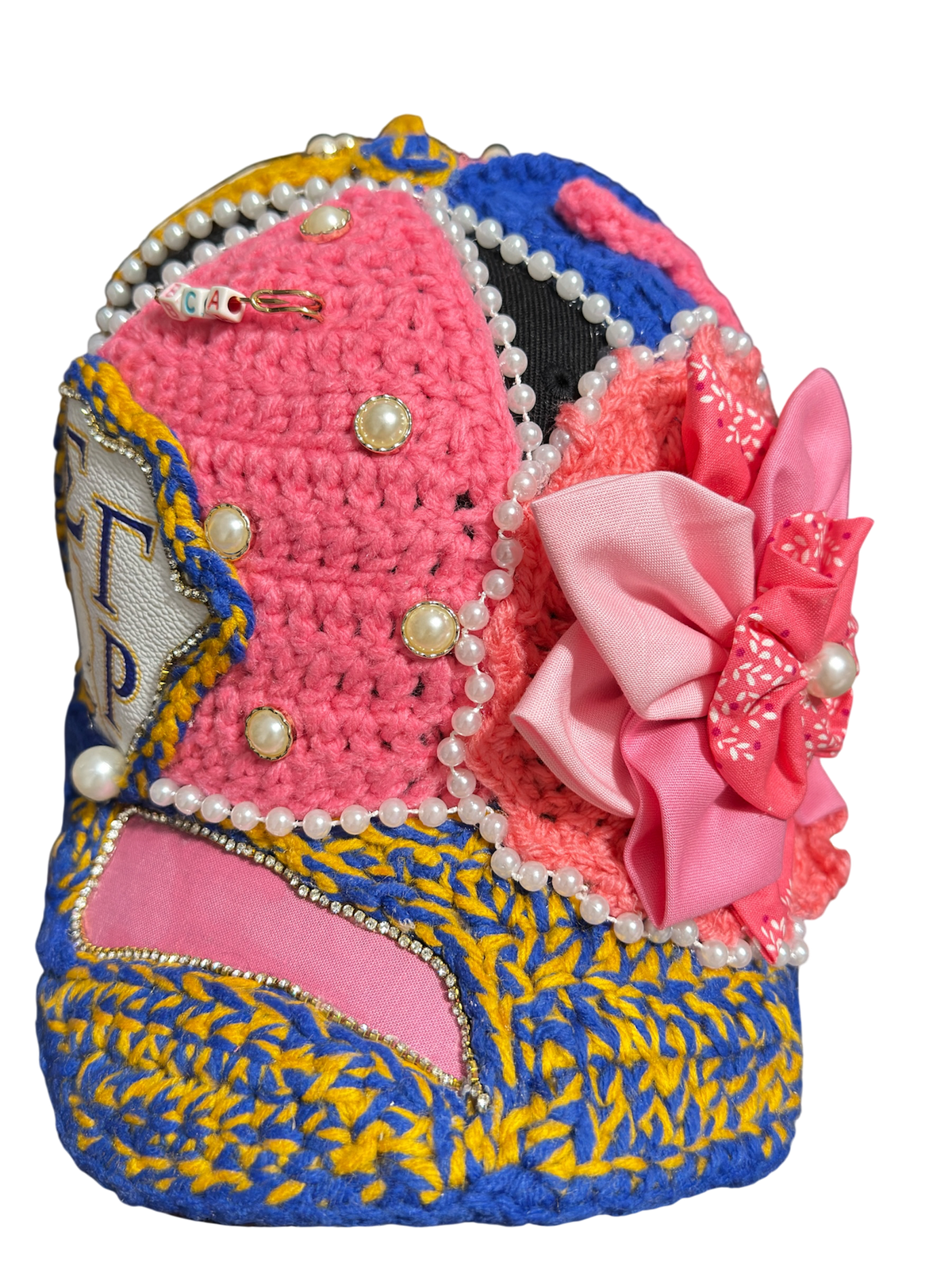 GGTU Crochet Couture Trucker™ for SGRHO/Breast Cancer Awareness 
Bold. Custom. One of a Kind.
Handmade with purpose. Worn with pride.