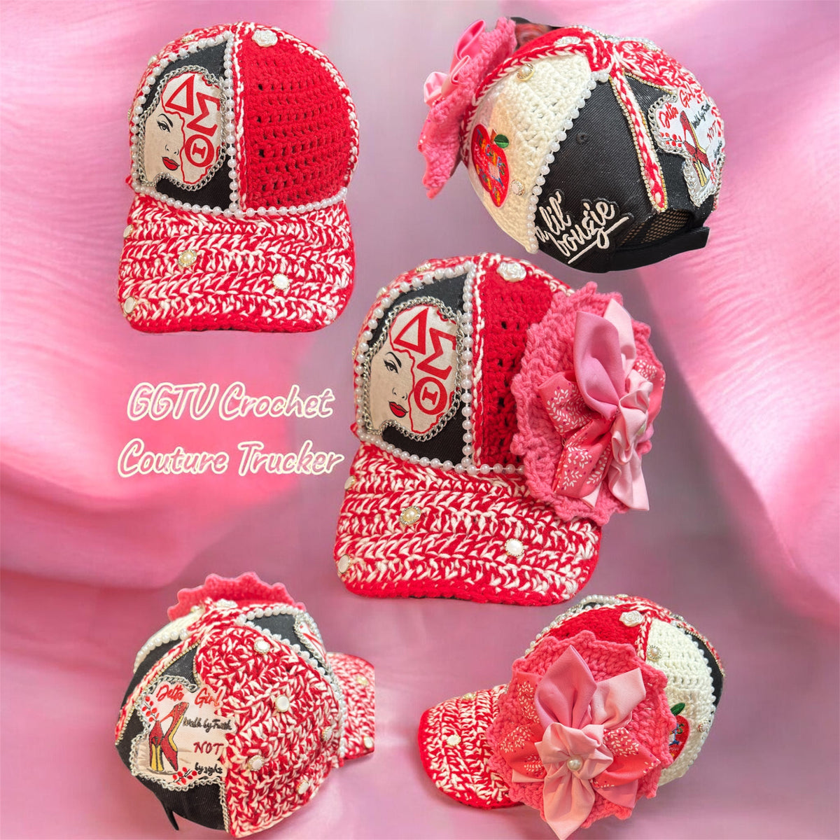 GGTU Crochet Couture Trucker™ for DST/Breast Cancer Awareness 
Bold. Custom. One of a Kind.
Handmade with purpose. Worn with pride.