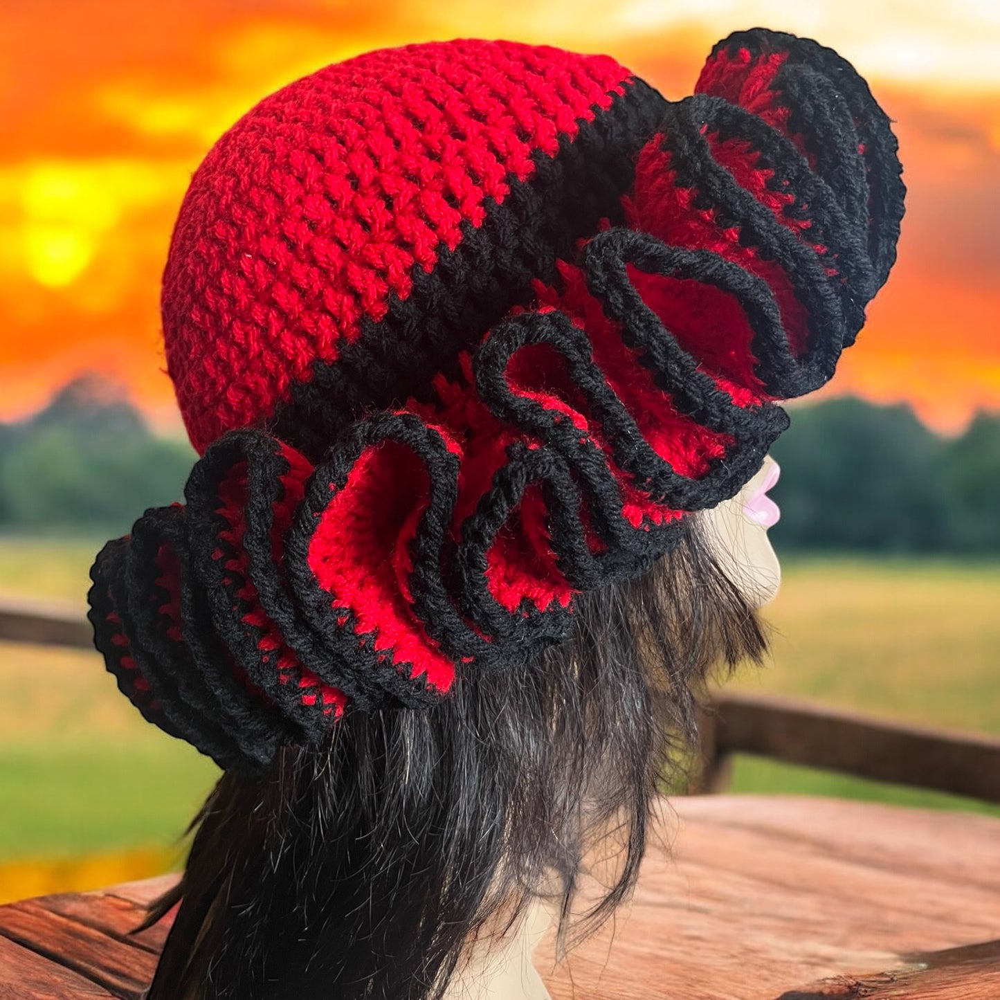 Crochet Ruffle Hats