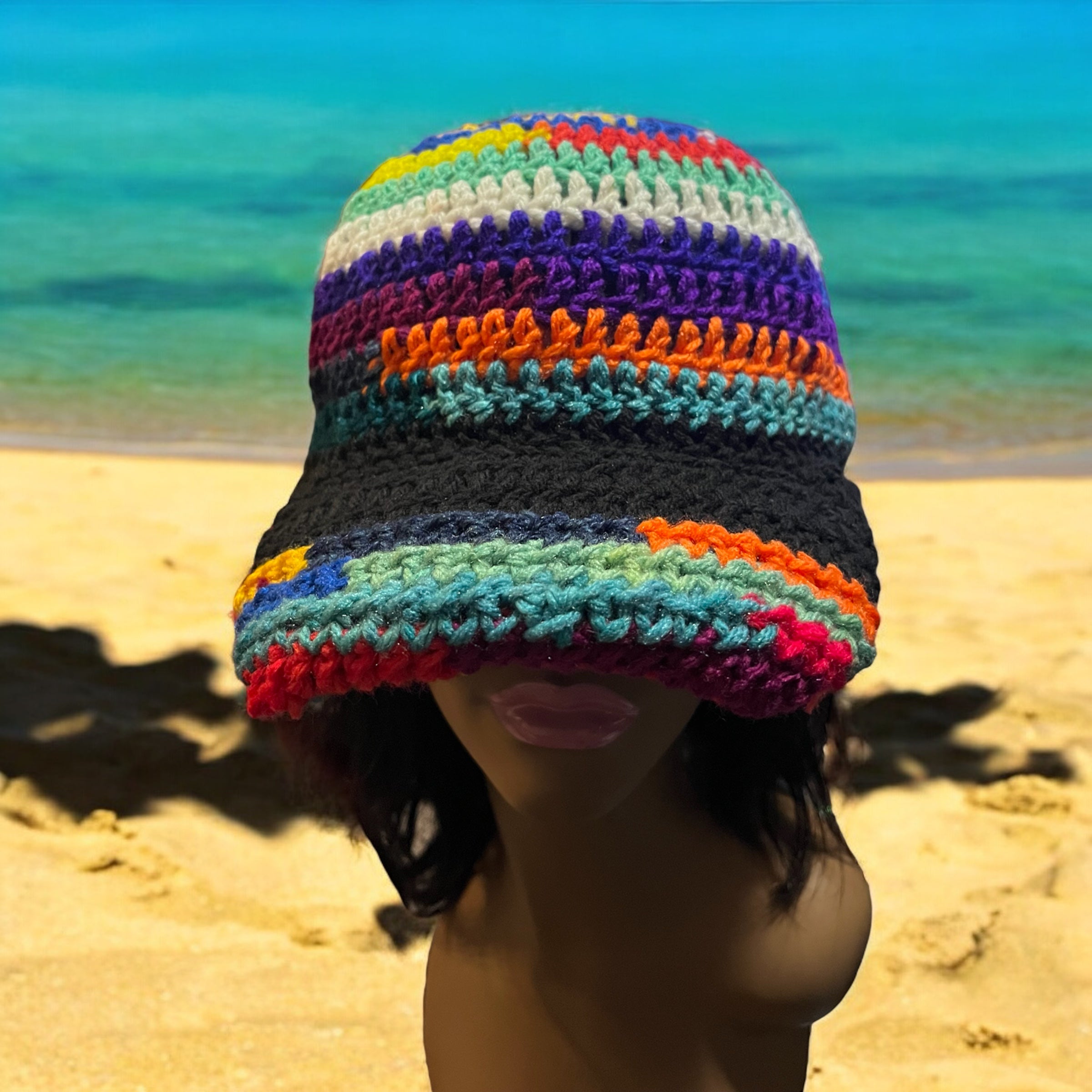 Crochet baseball cap on sale